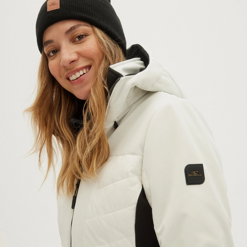 Veste de Ski O'Neill Women Baffle Igneous Jacket Powder White 21