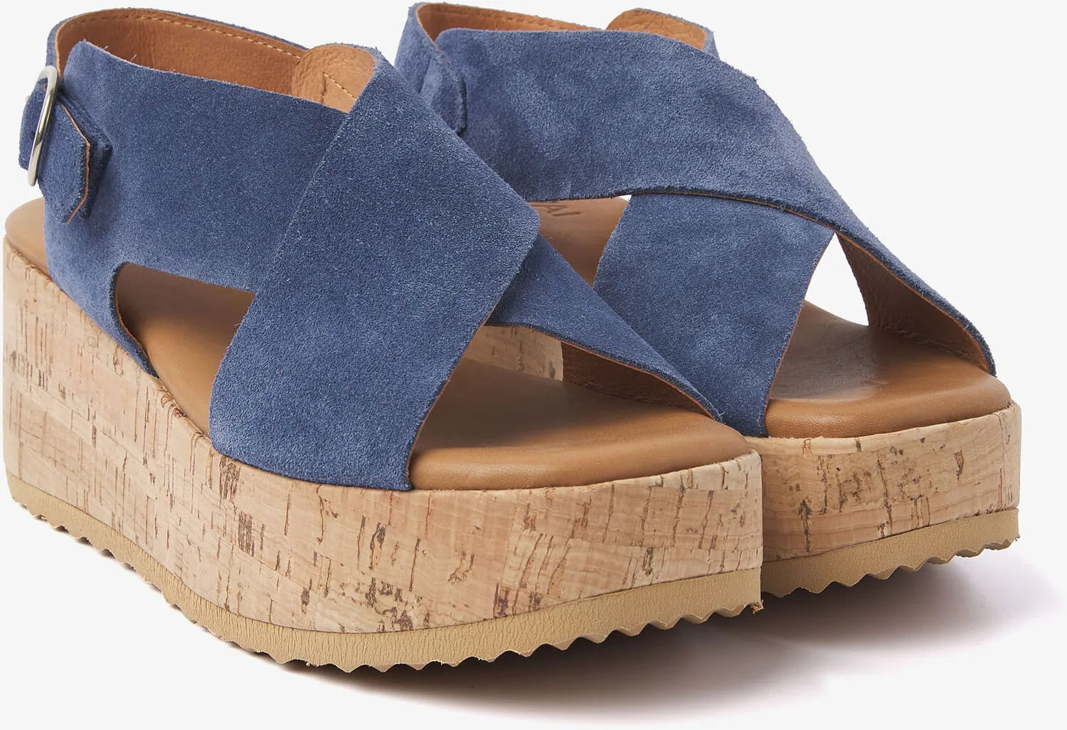 via vai sissel raise sandales en bleu